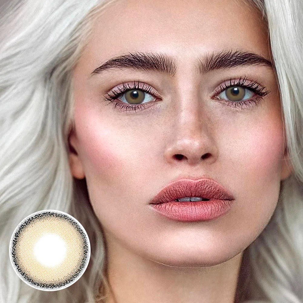 Brown Contact Lenses Natural Wearing For Daily Life 14mm