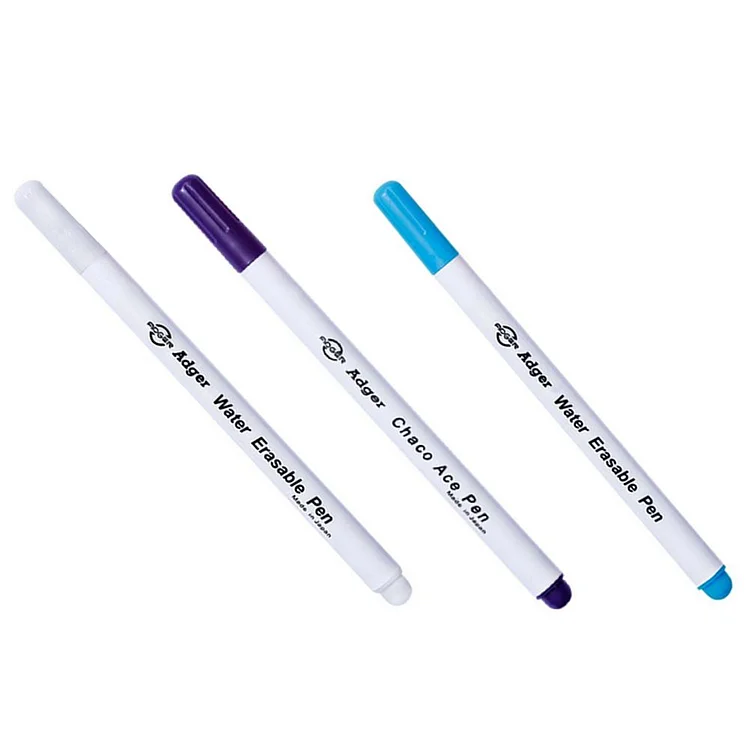 4Pcs Ink Disappearing Fabric Marker Pen Temporary Marking Water Erasable  Pen for Patchwork Sewing Marker Pen