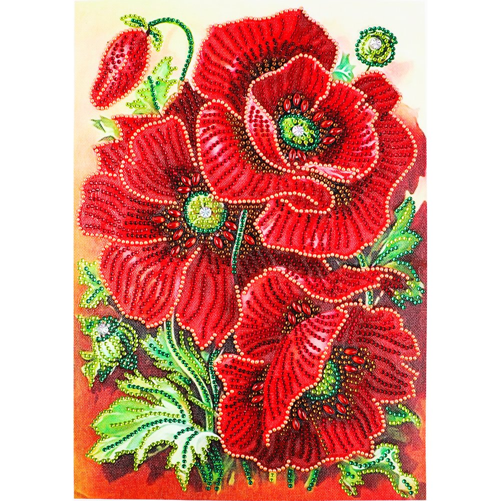 Happy Flowers - Partial Drill - Special Diamond Painting
