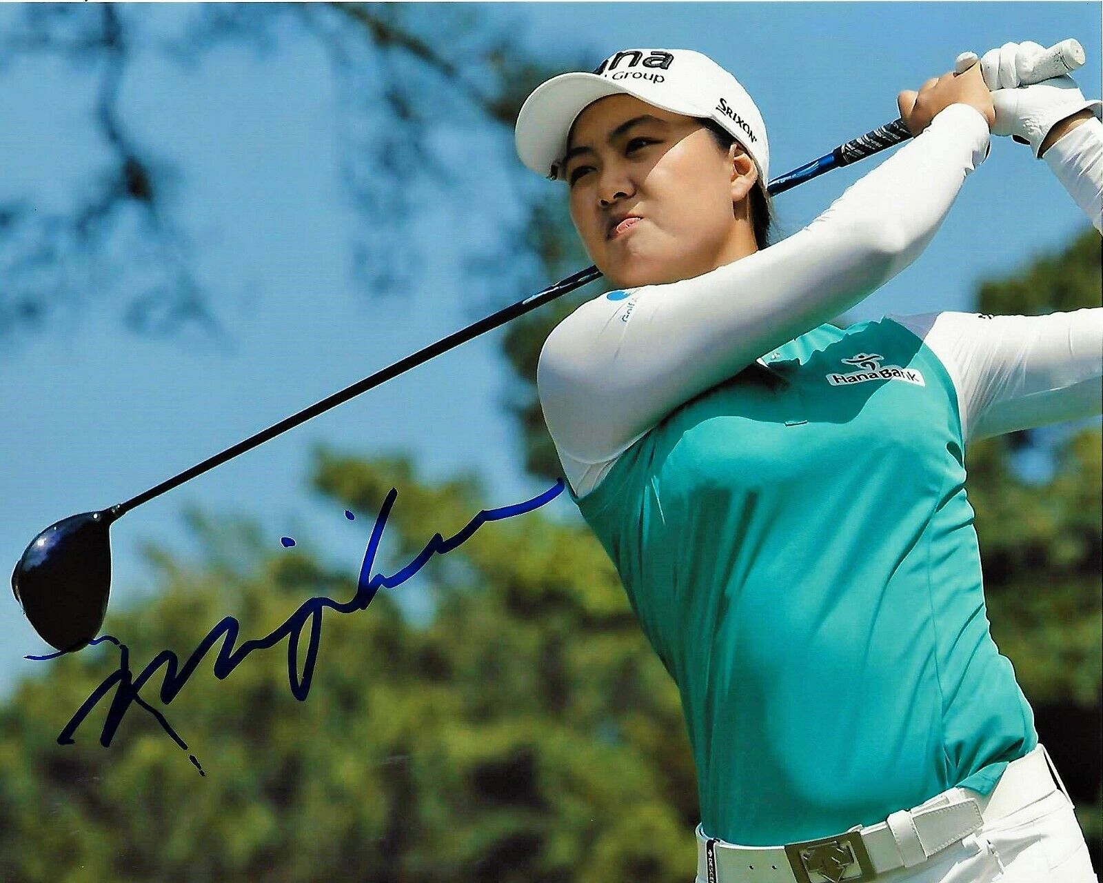 LPGA GOLFER MINJEE LEE HAND SIGNED 8x10 Photo Poster painting w/COA WOMEN'S GOLF PROOF