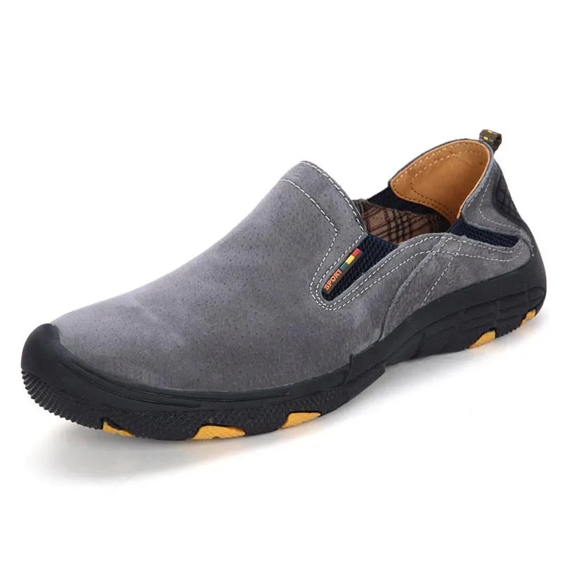 New Moccasins Male Loafers Men Casual Shoes Slip On Flats Genuine Leather Comfty Driving Walking Soft Footwear Spring Boat Plus