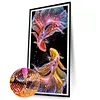 2 pi&egrave;ces double koi bricolage partiel AB full round drill diamond kit d&rsquo;art d&eacute;coration int&eacute;rieure 80x40cm