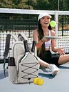 Adjustable Racket Bag Lightweight Pickleball Paddle Backpack Daily Commuting Bag