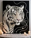 uk.everydayedeals DIY Pearl Painting With Frame - Handmade Self-Adhesive Pearls - Tiger(30*40cm)