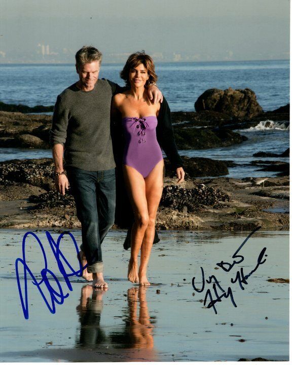 HARRY HAMLIN and LISA RINNA signed autographed Photo Poster painting