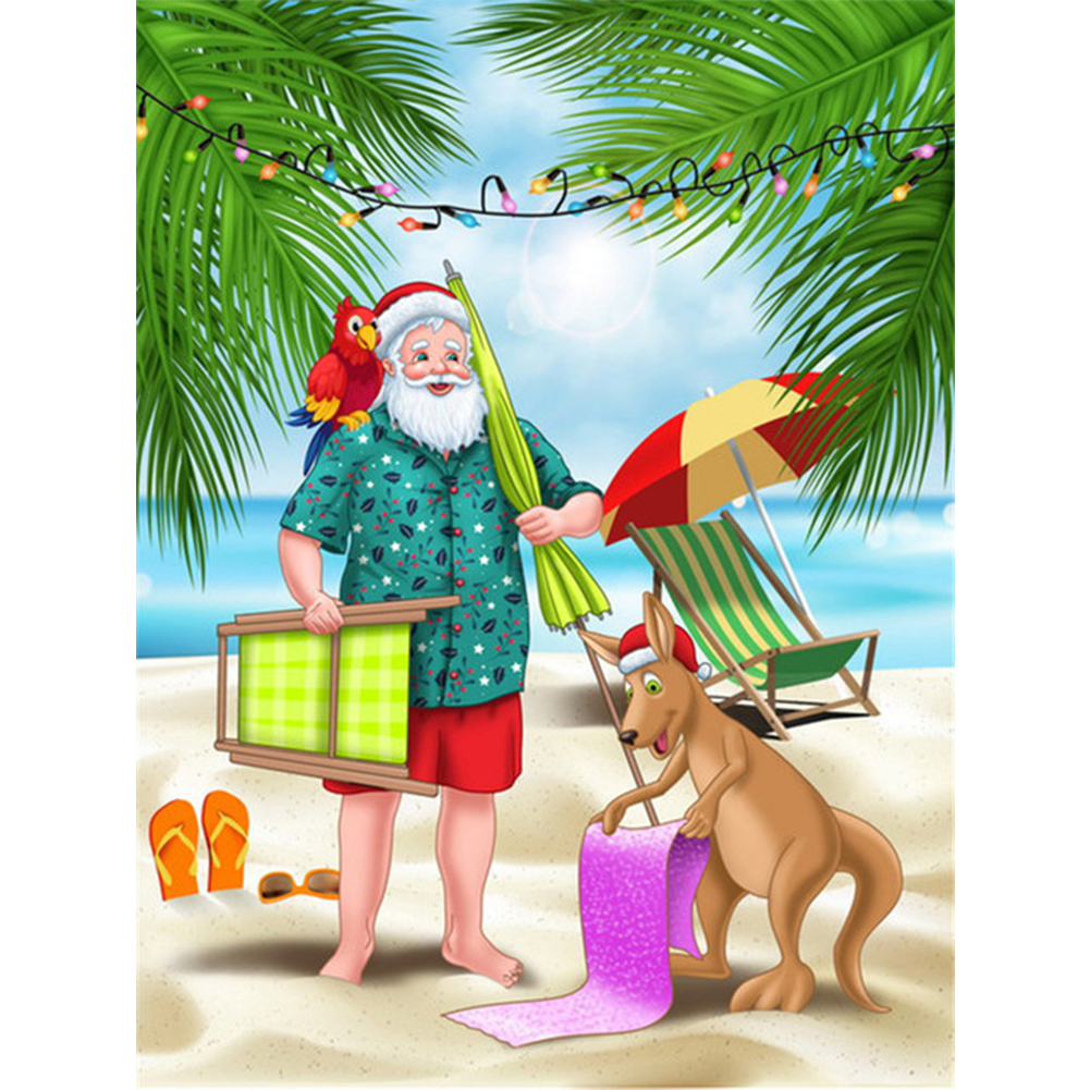 

Santa - Round Drill Diamond Painting - 30*40CM, 501 Original