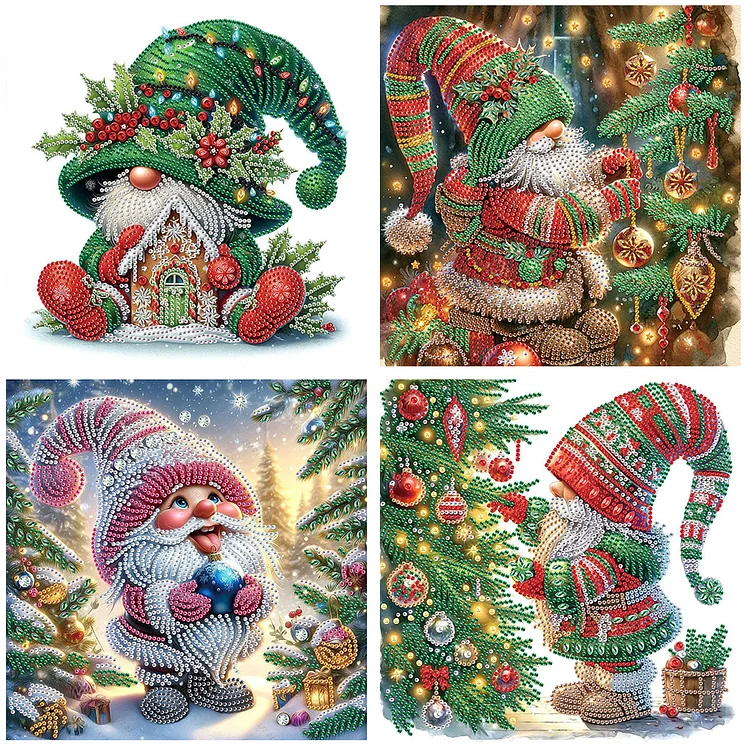 Christmas 30*30CM (Canvas) Special Shaped Drill Diamond Painting gbfke