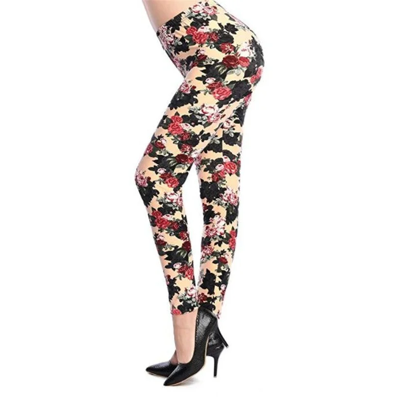 Women Sporting Pants Push Up Workout Trousers Woman Print Sexy Leggings Fitness Leggins High Waist Jeggings Elastic