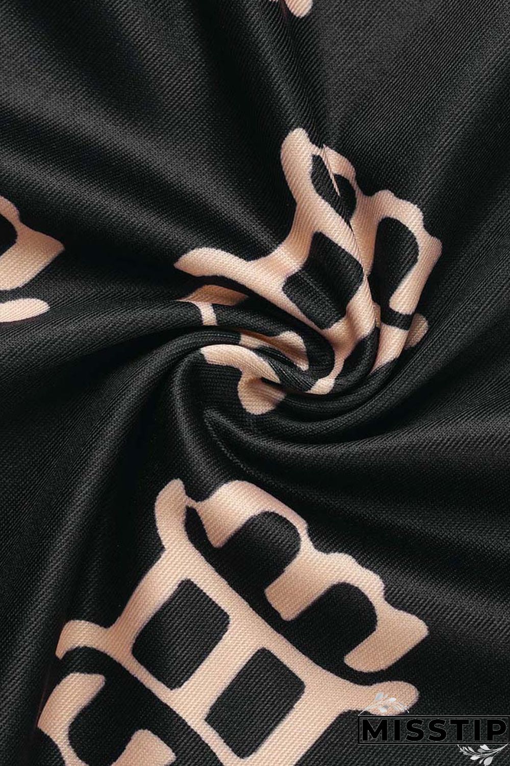 Apricot Casual Print Patchwork V Neck Three Quarter Two Pieces