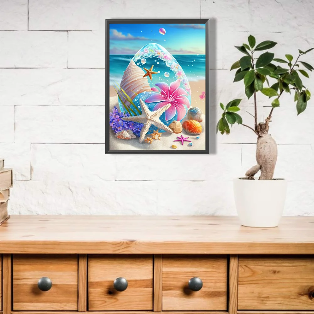 Diamond Painting - Full Round Drill - Beach(30*40cm)