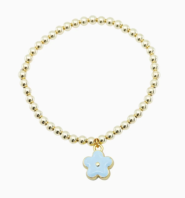 Baby Blue Flower Bracelet