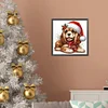 Chiot de Noël-drill rond peinture diamant-30*30cm