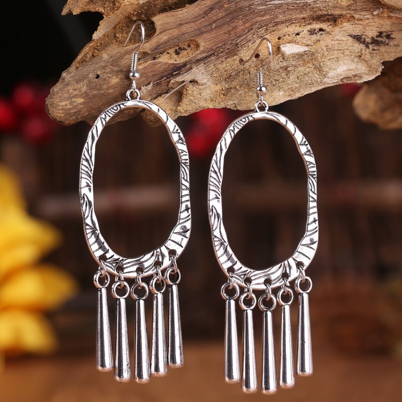 Vintage Ethnic Tassel Earrings