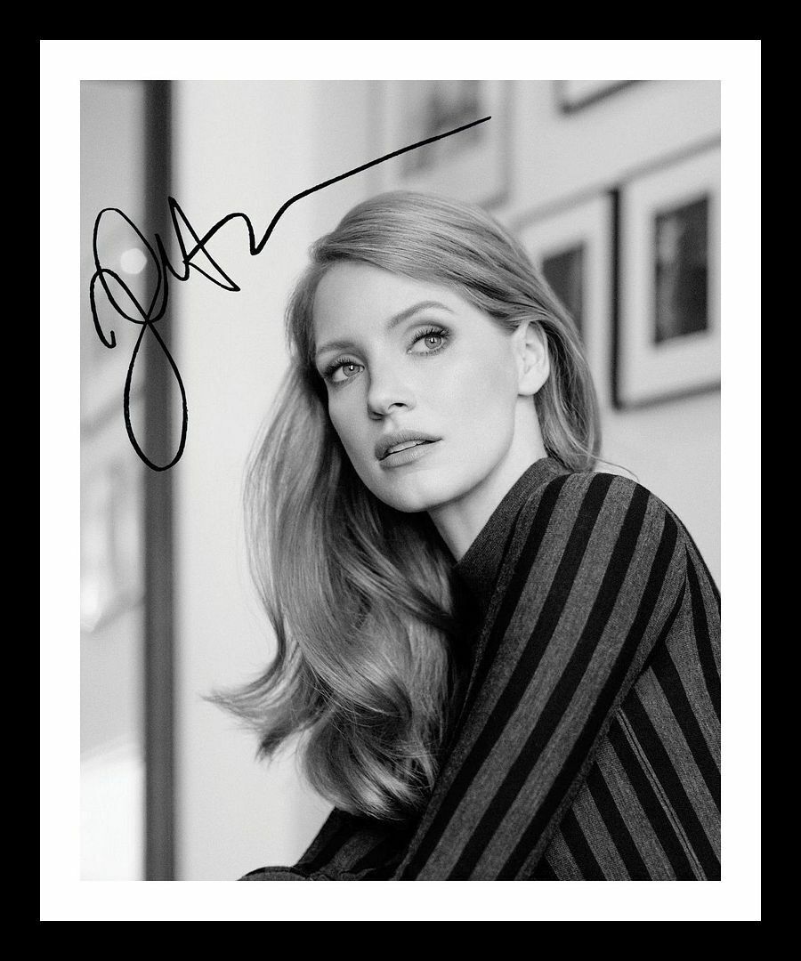 Jessica Chastain Autograph Signed & Framed Photo Poster painting