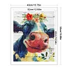 >SALE<Full Embroidery Eco-cotton Thread 11CT Printed Cow Cross Stitch Kit 40x50cm