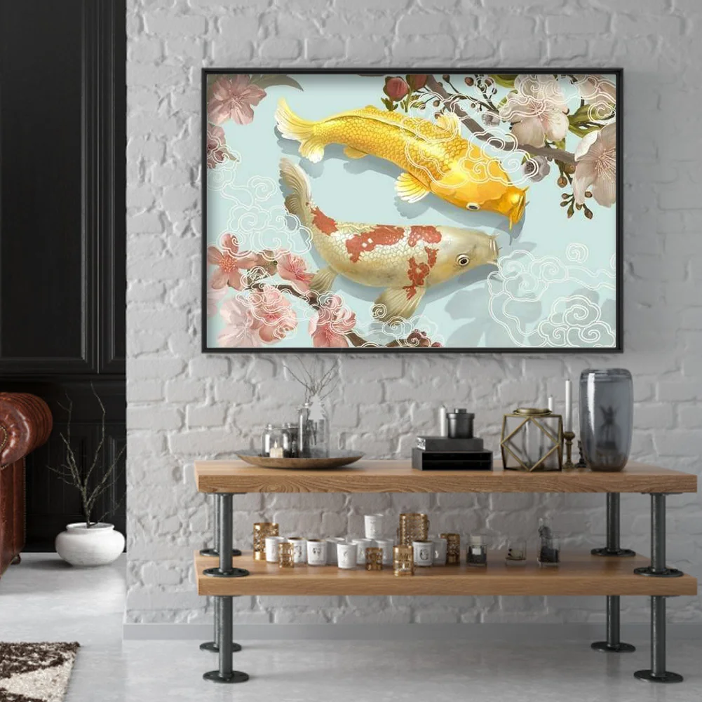Diamond Painting - Full Round Drill - Koi Fish