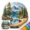 Landscape Full 11CT 3 Strands DIY Stamped Cross Stitch Kits for Beginners Adults Home Wall Decor Cross Stitch Art and Crafts Kits 40x40cm tapestrymarket