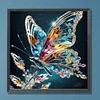 Crystal Butterfly-Full Round Diamond Painting 30*30CM