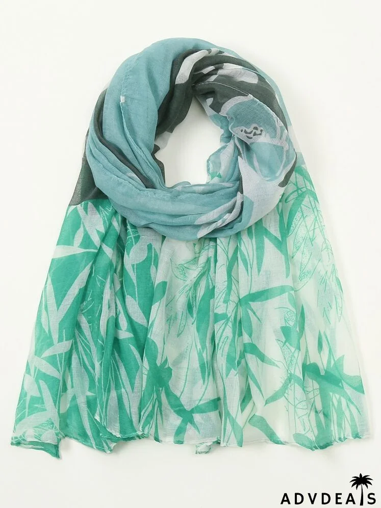 Leaf Print Scarf