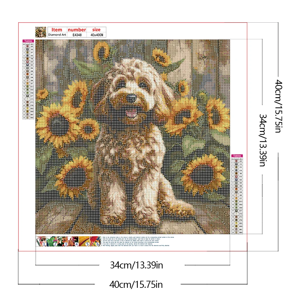 Diamond Painting - Full Round Drill - Sunflower Teddy(Canvas|40*40cm)