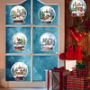 6pcs DIY Xmas Crystal Ball Diamond Painting Stickers for Home Decor