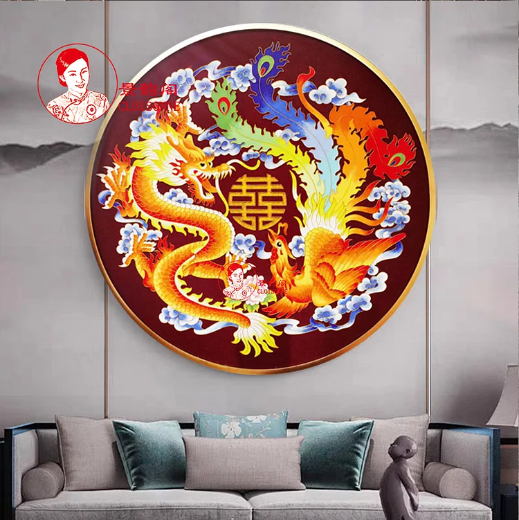 Dragon and Phoenix- Cloisonne Enamel Painting Kits