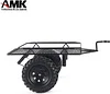 AMK Metal 1/10 RC Hitch Mount Trailer Truck Hauler with Metal Wheel Rims for Axial SCX10 90046 TRX4 TRX6 Tamiya CC01 RC4WD D90 D110 TF2