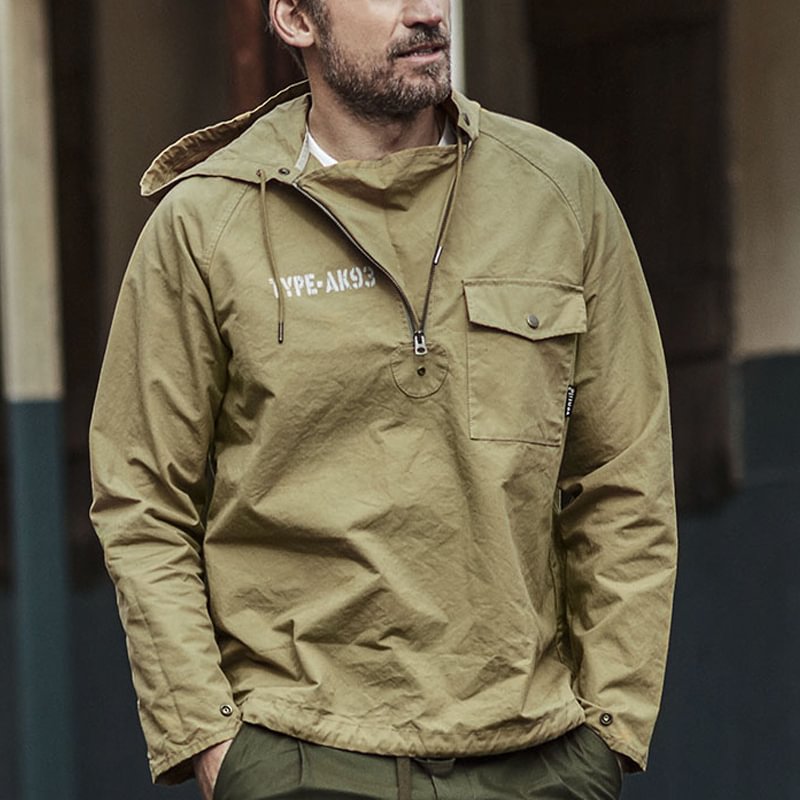 Vintile Deck Smock Windproof Pullover Hooded Jacket