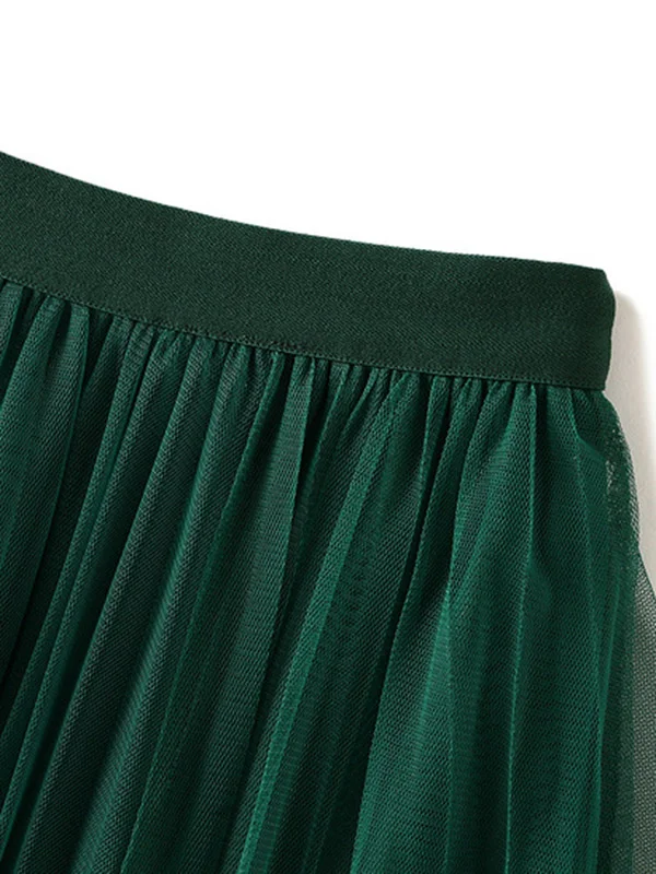 Original Stylish 7 Colors Falbala Gauze Skirt