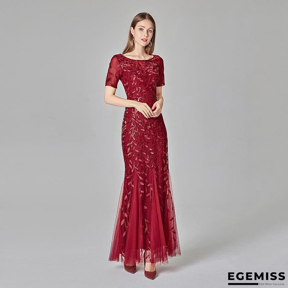 Banquet Host Evening Dress Fishtail Dress Woman Black Dresses | EGEMISS