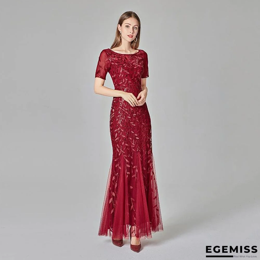 Banquet Host Evening Dress Fishtail Dress Woman Black Dresses | EGEMISS
