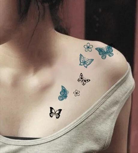 Waterproof Temporary Tattoo Sticker on body little birds stars love tatto ear face eye flash tatoo fake tattoos for girl women