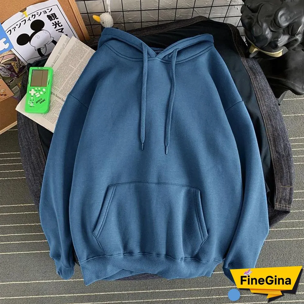 Womens Oversized Hoodies Thin and Thick Hoodie Harajuku Casual Couple Sweatshirts Autumn