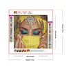 >SALE<5D DIY Full Round Drill Diamond Painting Veiled Girl Kit Home Decoration 30x30cm