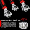Cl&eacute; &agrave; douille universelle 52 en 1 avec t&ecirc;te de cl&eacute; rotative &agrave; 360&deg;