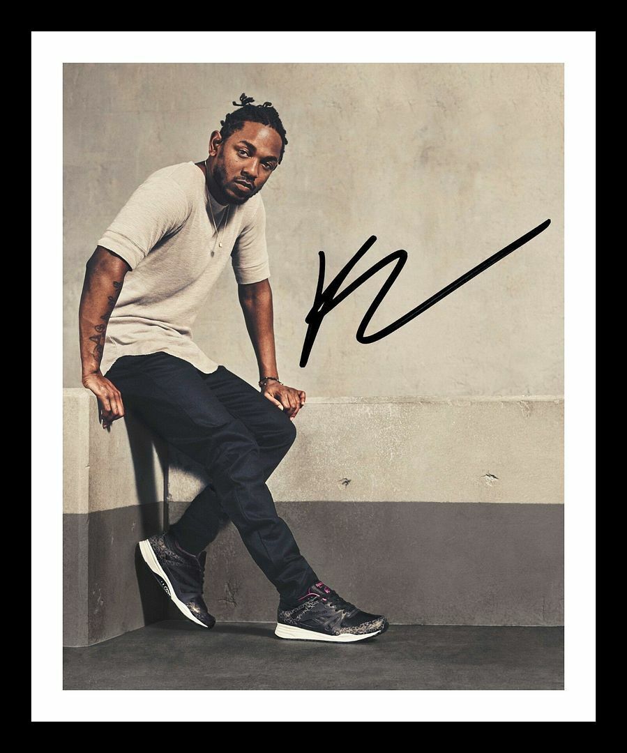 Kendrick Lamar Autograph Signed & Framed Photo Poster painting 4