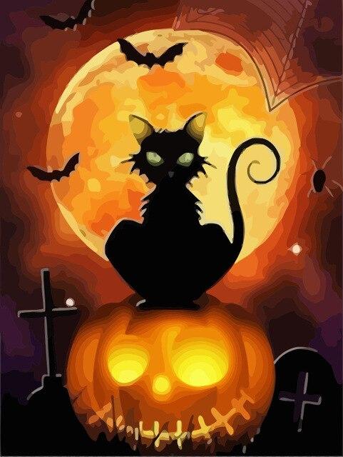 

Halloween Cat – Paint By Numbers - 40*50CM, 501 Original