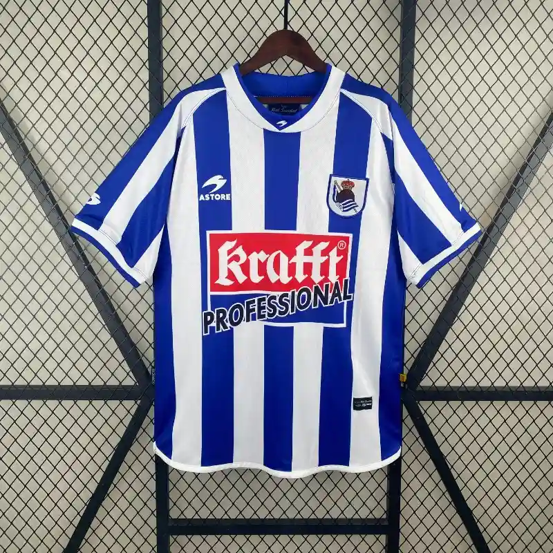 Retro 2002-03 Real Sociedad Soccer Jersey Home
