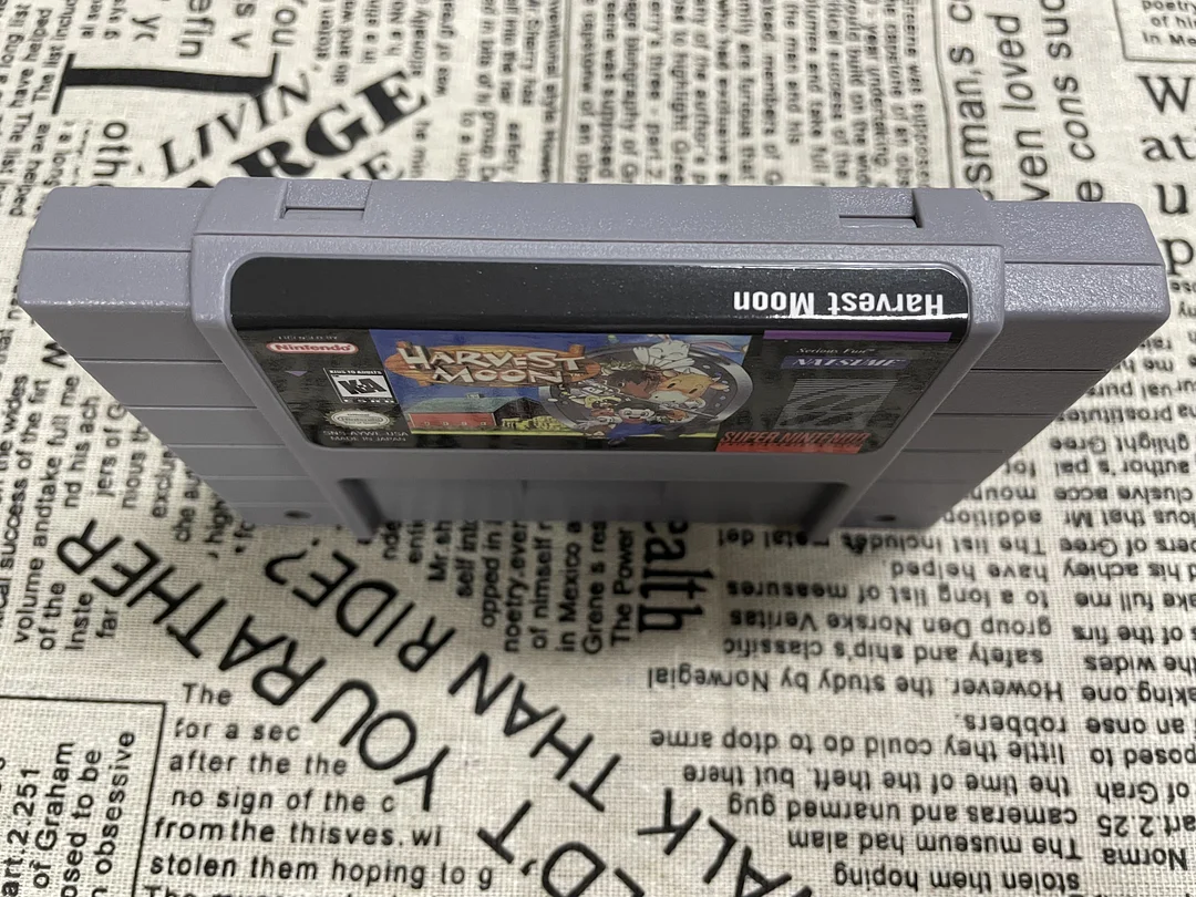 Harvest Moon SNES For Super Nintendo Entertainment System - 16 Bit US Version Game Cartridge