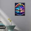 Arbre coloré de vie-partial ab carré diamant peinture-40 * 55cm