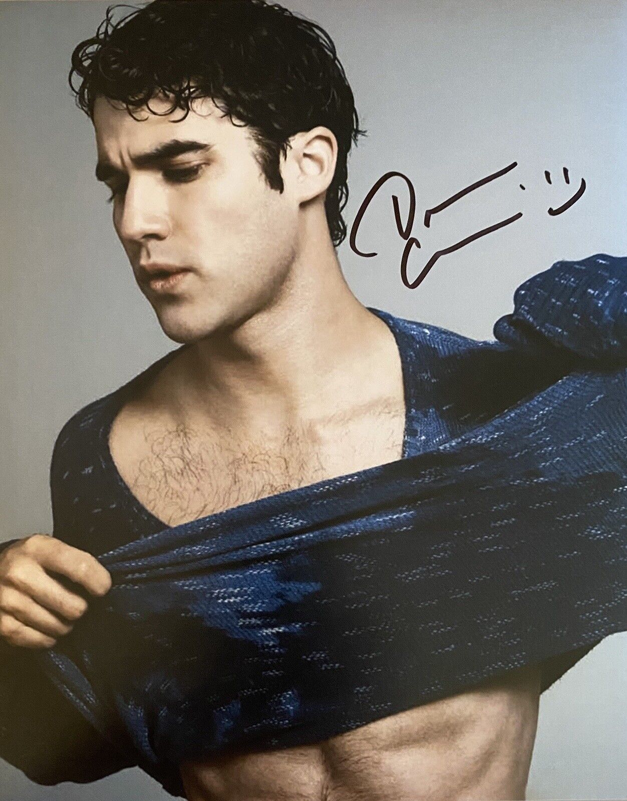 Darren Chris Signed Autographed 8x10 Color Photo Poster painting Glee Sexy