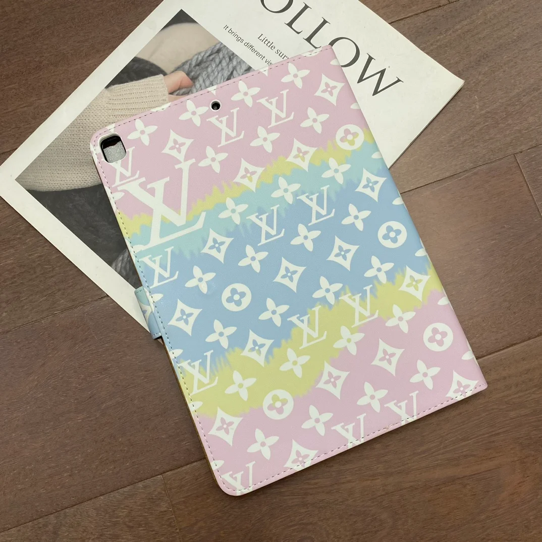LV Luxury Louis Vuitton Canvas Monogram Leather Fresh Summer Theme Pattern Apple iPad case ProCaseMall