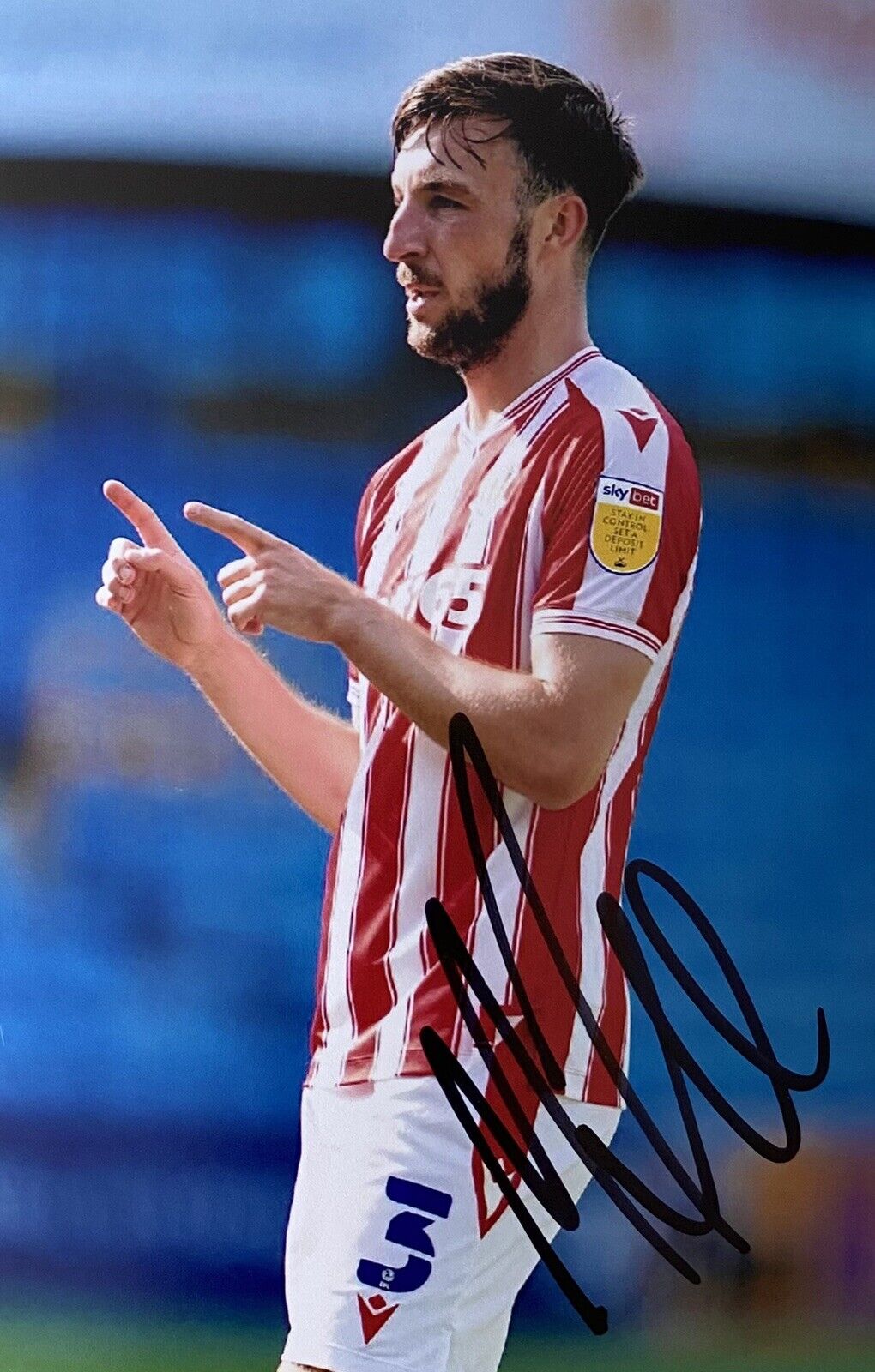 Morgan Fox Genuine Hand Signed Stoke City 6X4 Photo Poster painting