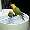 Automatic Parrot Bathtub with Circulating Shower System Parrot Bath Shower for African Grey Cockatiel Conure Budgie Lovebird