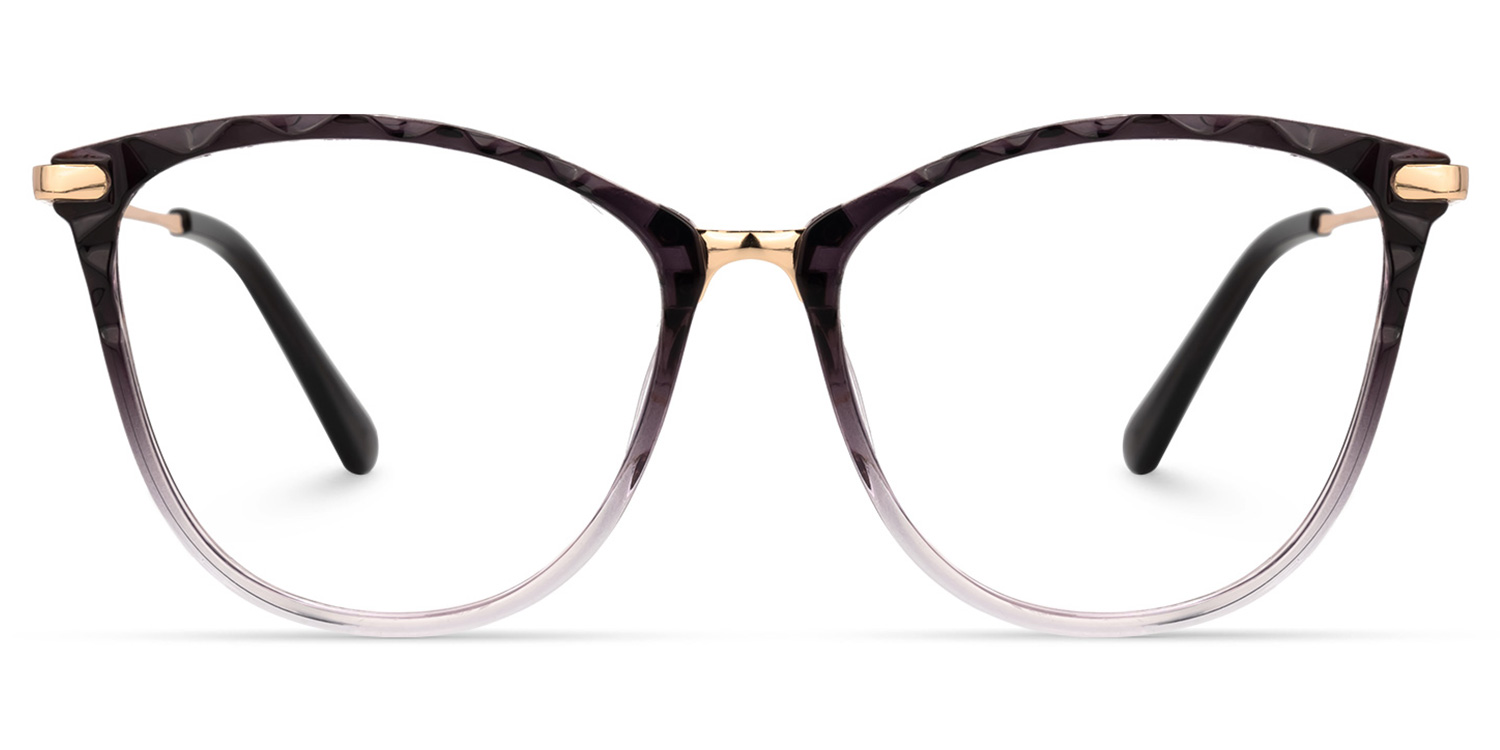 Vaughan Dunkellila Cateye Brille Dunkellila