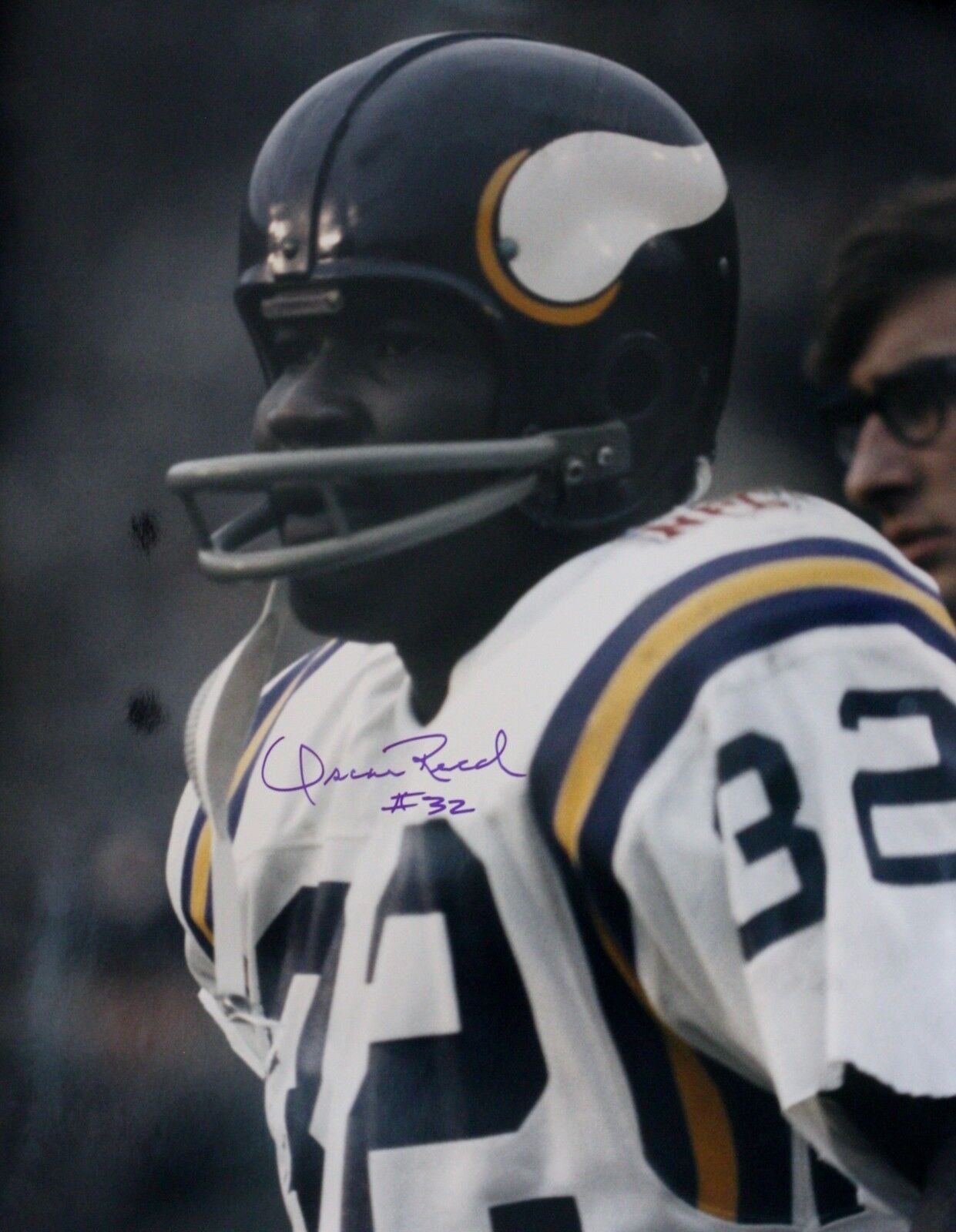 Autographed Oscar Reed Minnesota Vikings16x20 Photo Poster painting - w/ COA