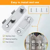 16Pcs Gate Latches Anti-Theft Door Buckle Door Bolt for Barn Door Window Cabinet