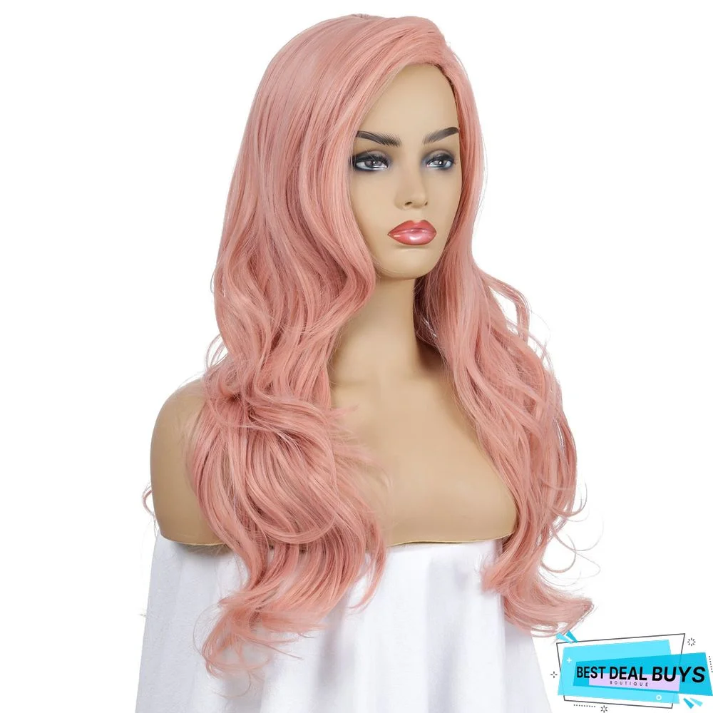 New Fashion Wig Women's Long Curly Hair Headgear Chemical Fiber Wig