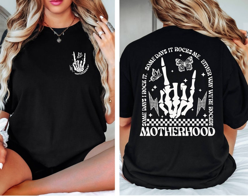 Loveyoufancy Motherhood Rock Skeleton Shirt, Motherhood Some day I rock it Shirt, Trendy Mom Shirt, Womens Shirt, Rocking Motherhood Shirt