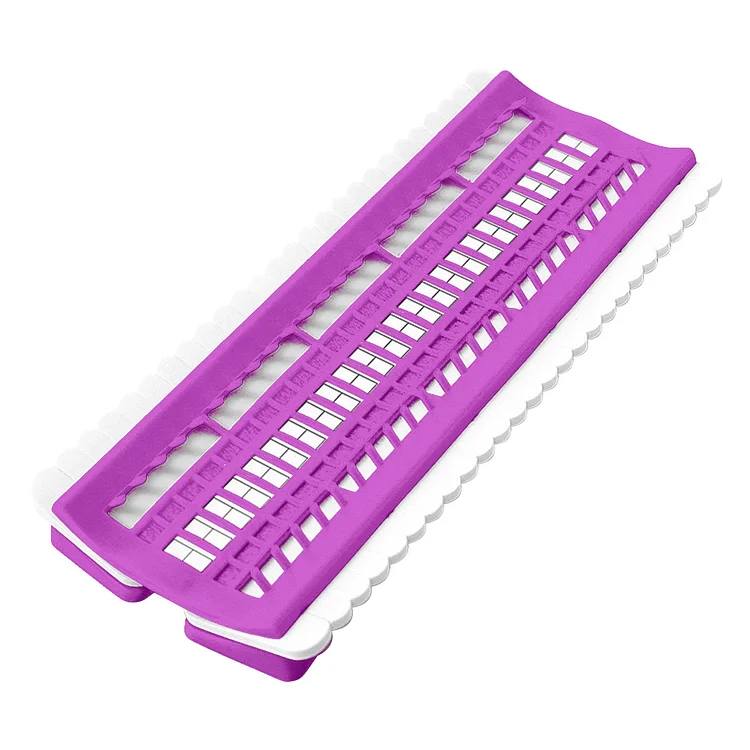50-Hole Purple Row Line Tool Convenient Efficient for DIY Sewing 27.5x11cm